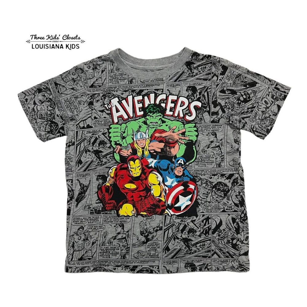 Marvel Sz 6 Avengers Superheroes Comics Shirt
